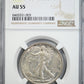 1917-D Walking Liberty Half Dollar 50C NGC AU55 - Obverse