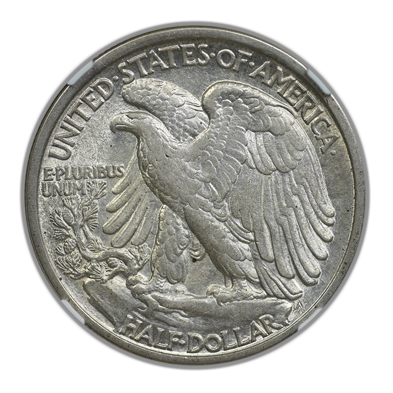 1917-D Walking Liberty Half Dollar 50C NGC AU55 - Obverse
