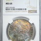 1886 Morgan Dollar $1 NGC MS64 - TONED!