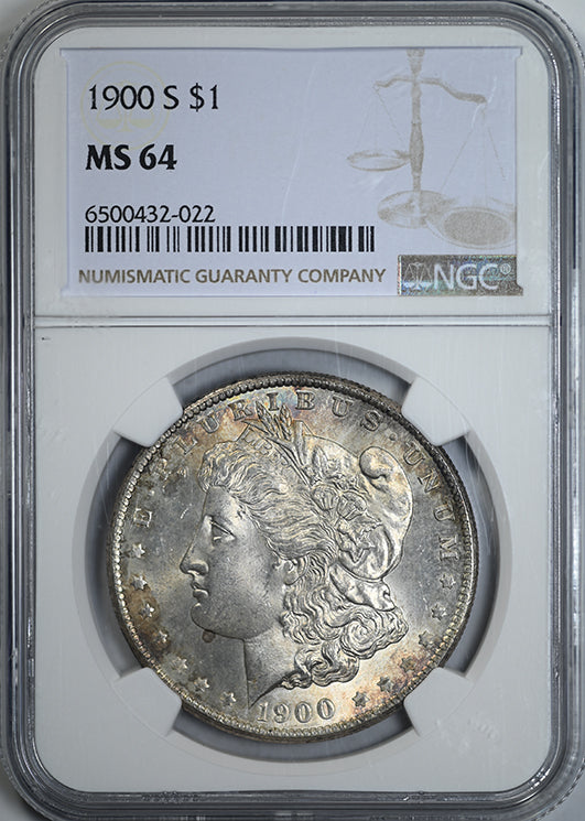 1900-S Morgan Dollar $1 NGC MS64 Obverse Slab