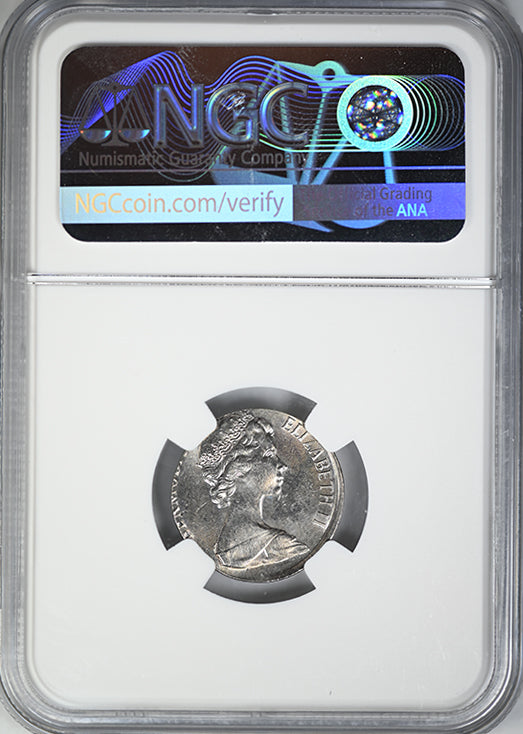 1985 Bermuda 5C Cents NGC Mint Error MS65 - Struck on Foreign Planchet