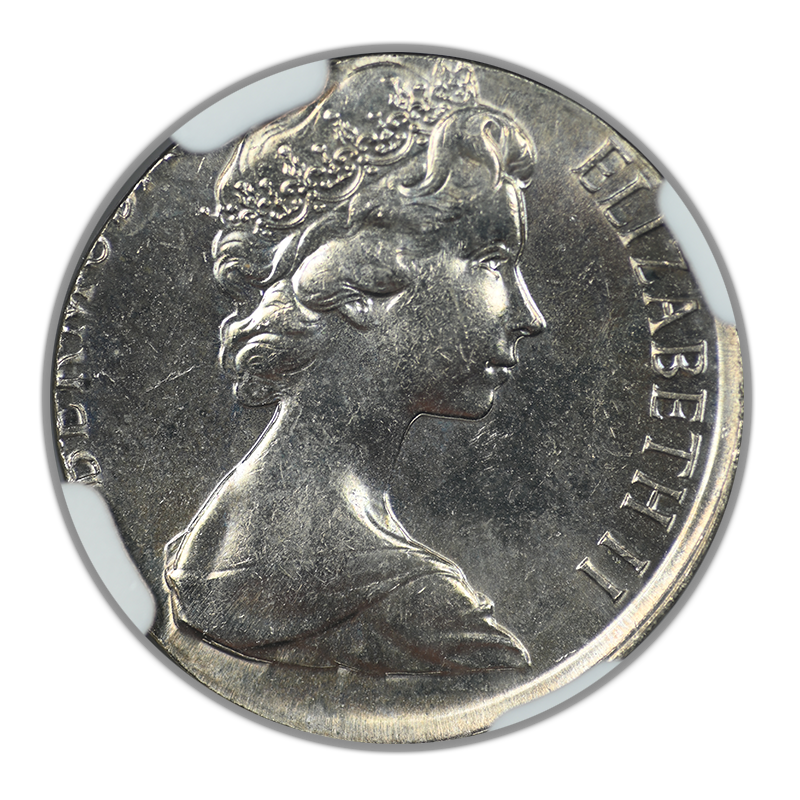 1985 Bermuda 5C Cents NGC Mint Error MS65 - Struck on Foreign Planchet