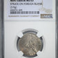 1973 Bermuda 25C Cents NGC Mint Error MS63 - Struck on Foreign Blank