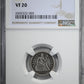 1852-O Liberty Seated Dime 10C NGC VF20