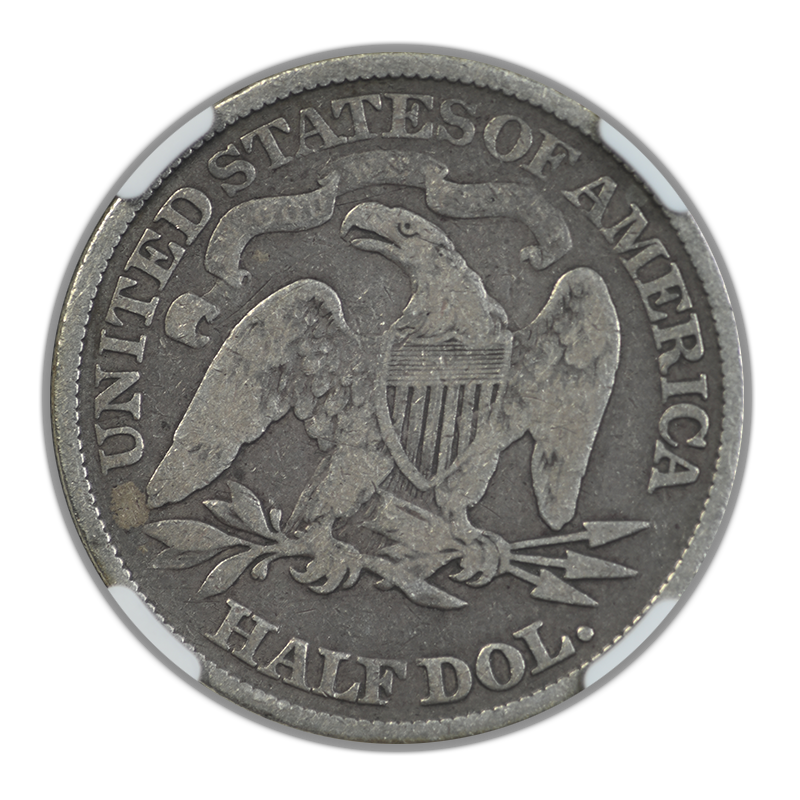 1876 Liberty Seated Half Dollar 50C NGC VG8
