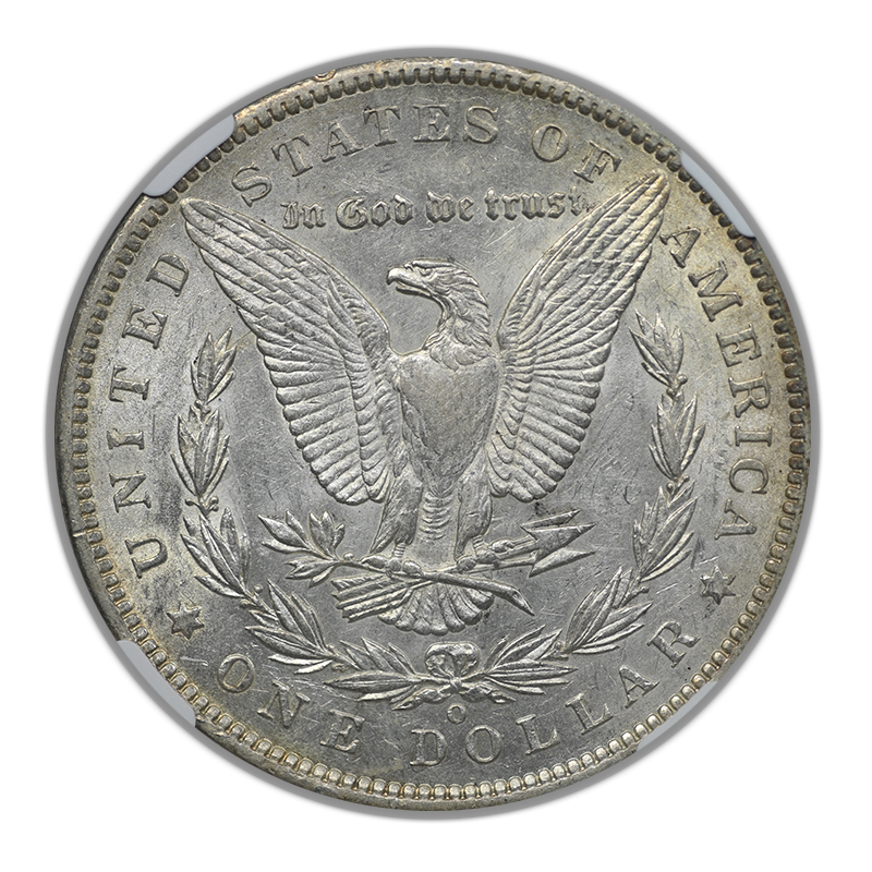 1886-O Morgan Dollar $1 NGC AU55 Reverse