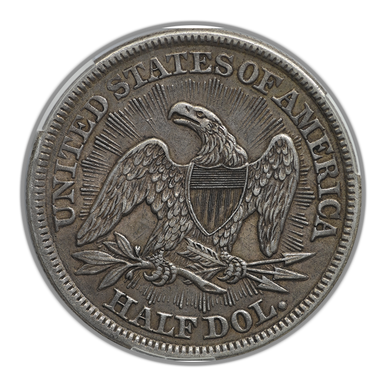 1853 Liberty Seated Half Dollar 50C CAC XF45 - Arrows & Rays Reverse