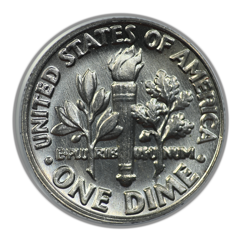 1982 No P Roosevelt Dime 10C PCGS MS66 OGH