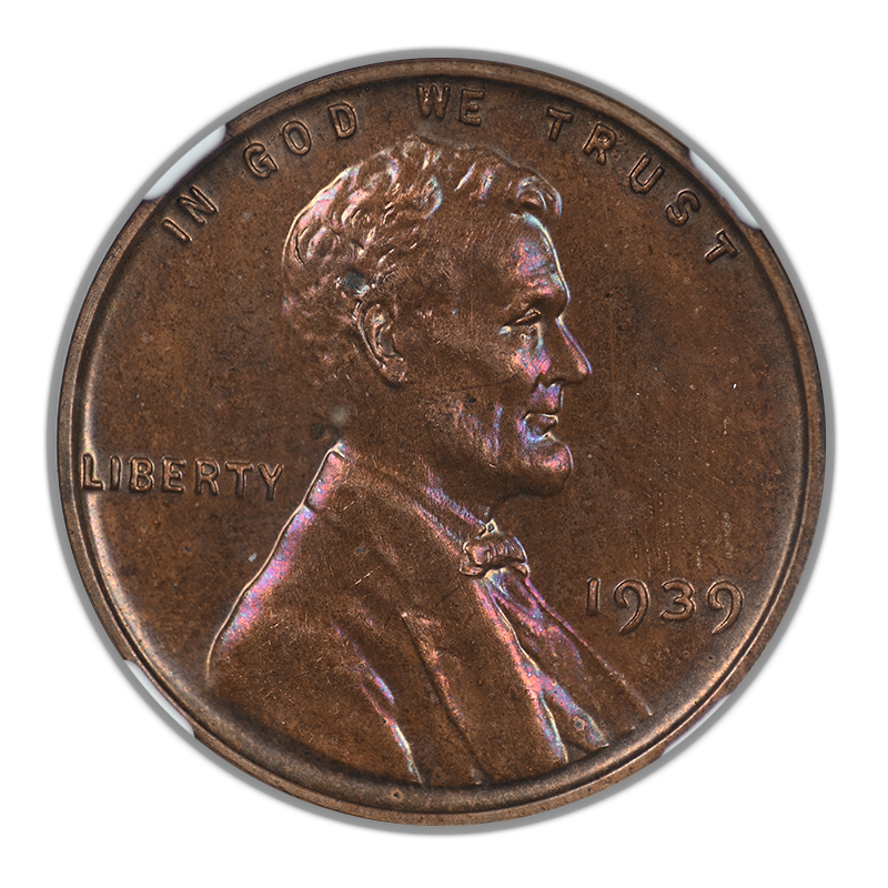 1939 Proof Lincoln Wheat Cent 1C NGC PF64BN - TONED!