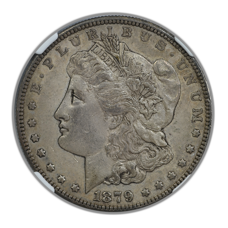 1879-S Reverse of 78 Morgan Dollar $1 NGC AU55 TOP-100 Obverse