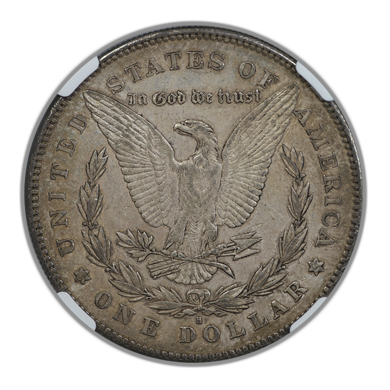 1879-S Reverse of 78 Morgan Dollar $1 NGC AU55 TOP-100 Reverse