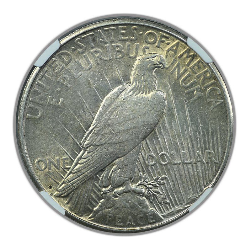 1924-S Peace Dollar $1 NGC AU55 Reverse