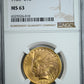 1926 Indian Head Gold Eagle $10 NGC MS63 Obverse Slab
