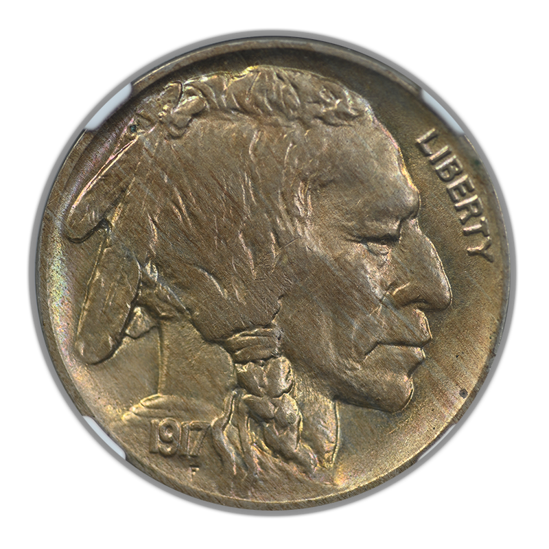 1917 Buffalo Nickel 5C NGC MS63