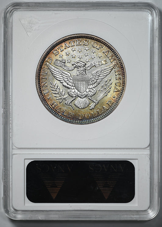1892 Barber Half Dollar 50C ANACS Soapbox AU58