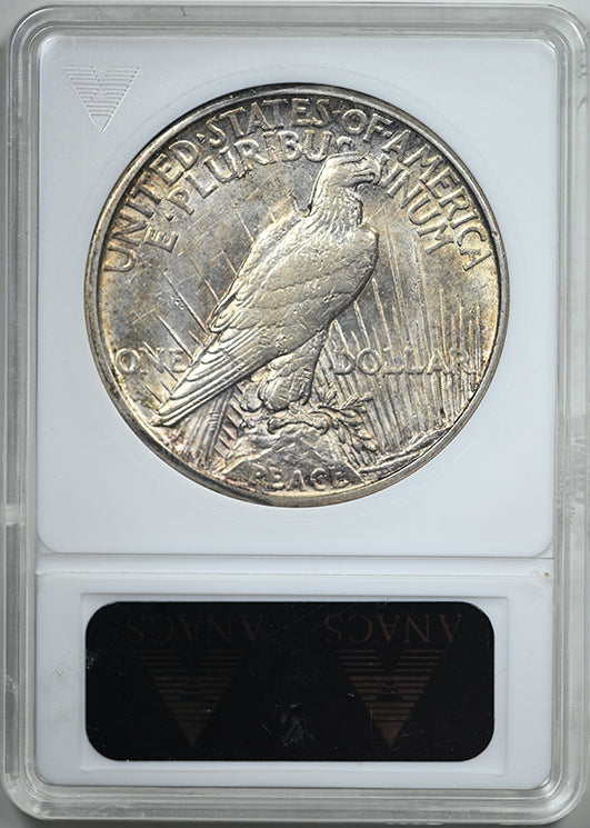 1921 Peace Dollar $1 ANACS Soapbox AU53