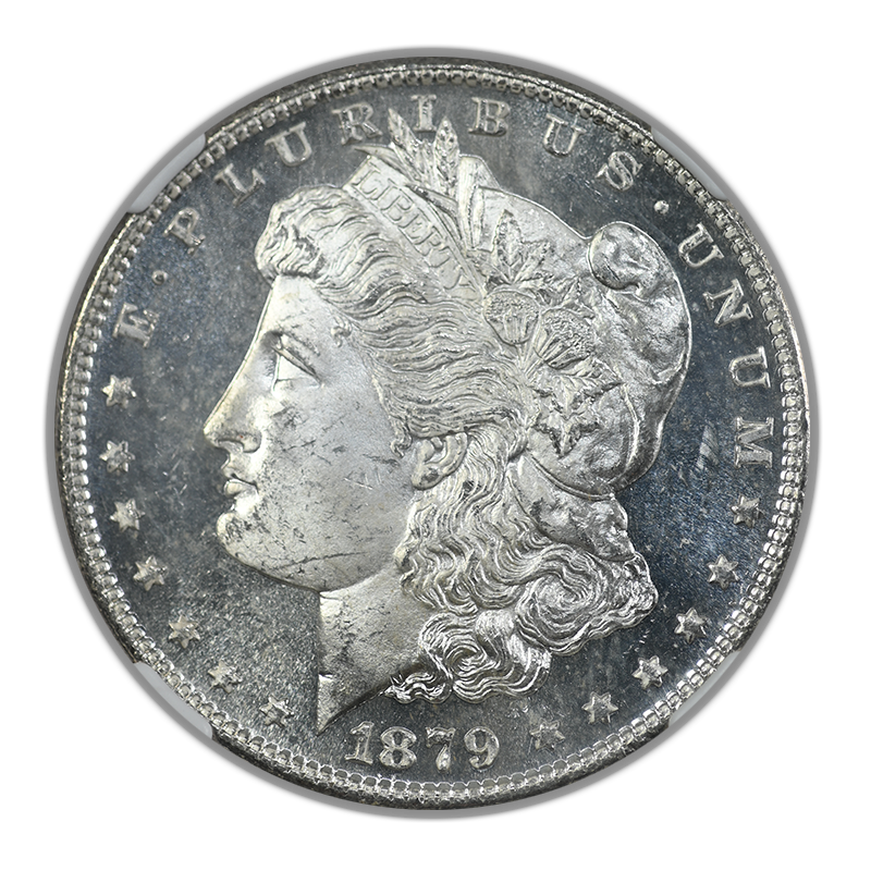 1879-S Morgan Dollar $1 NGC MS65DMPL - Deep Mirror Prooflike Obverse