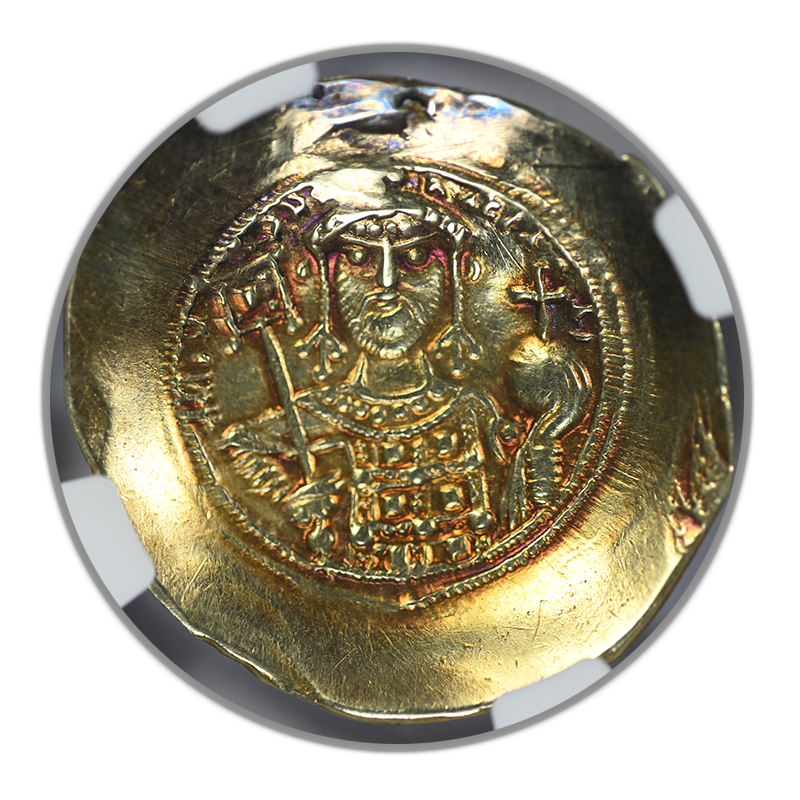 AD 1071-1078 Gold Byzantine Empire Michael VII AV/EL Hist. Nomisma NGC Ancients VF Reverse