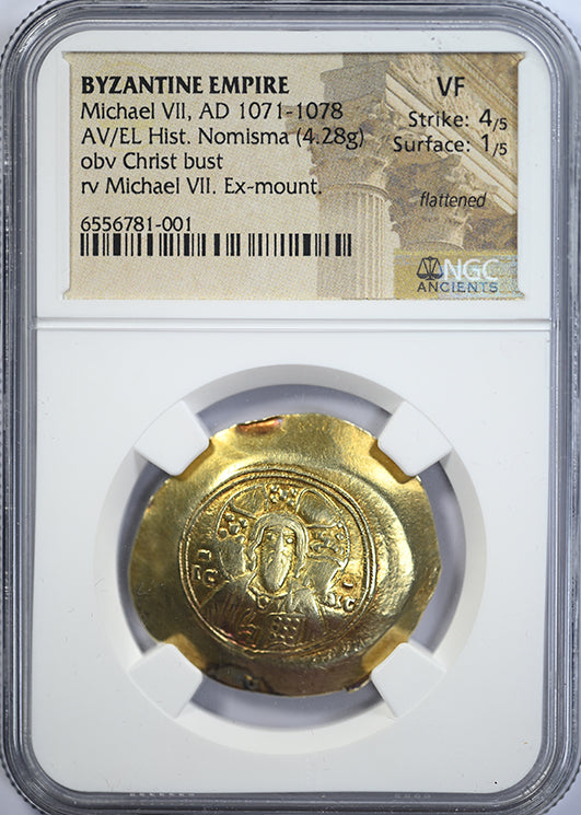 AD 1071-1078 Gold Byzantine Empire Michael VII AV/EL Hist. Nomisma NGC Ancients VF Obverse Slab