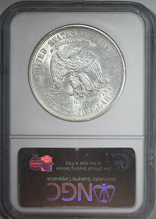 1873-CC Trade Dollar T$1 NGC AU58