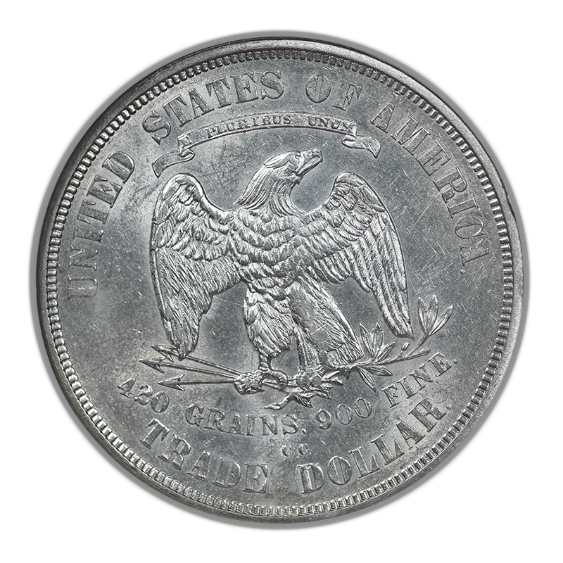 1873-CC Trade Dollar T$1 NGC AU58
