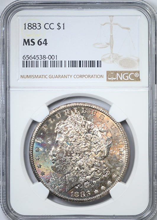 1883-CC Morgan Dollar $1 NGC MS64 - TONED!