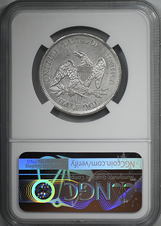 1861-O Liberty Seated Half Dollar 50C NGC Shipwreck Effect SS Republic