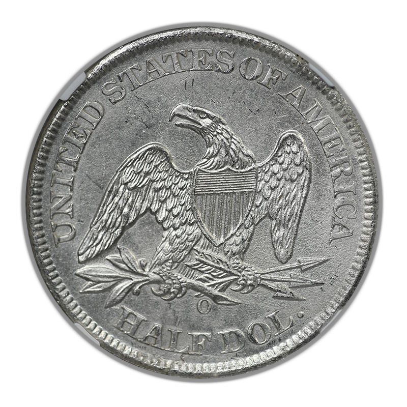 1861-O Liberty Seated Half Dollar 50C NGC Shipwreck Effect SS Republic