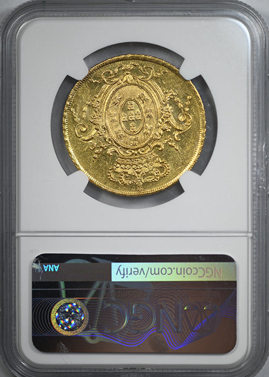 1807 R Brazil Gold 6400R Reis NGC AU58