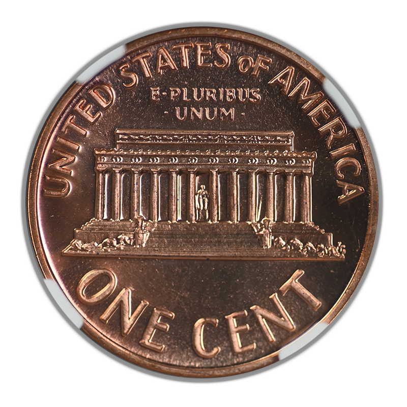 1971-S Proof Double Die Obverse Lincoln Memorial Cent 1C NGC PF68RD DDO FS-101 Reverse