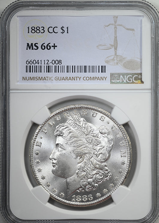 1883-CC Morgan Dollar $1 NGC MS66+