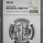 1941-S Walking Liberty Half Dollar 50C NGC MS66