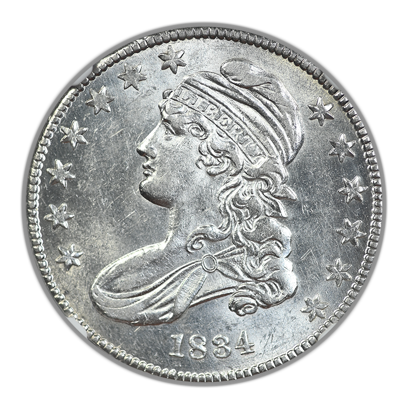 1834 Capped Bust Half Dollar 50C NGC MS61