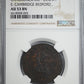 1795 Great Britain D&H-12 1/2P Half Penny Cambridgeshire County Beehive NGC AU53BN