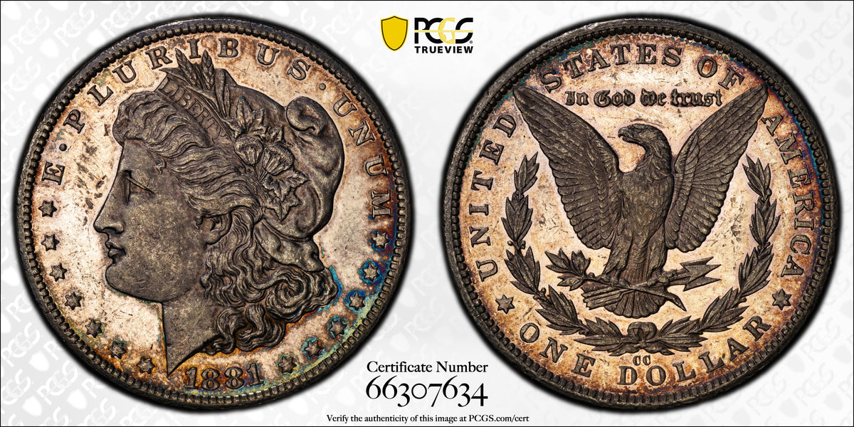 1881-CC Morgan Dollar $1 PCGS AU58 CAC
