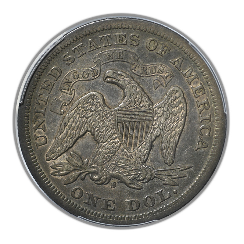 1872-S Liberty Seated Dollar $1 PCGS VF30