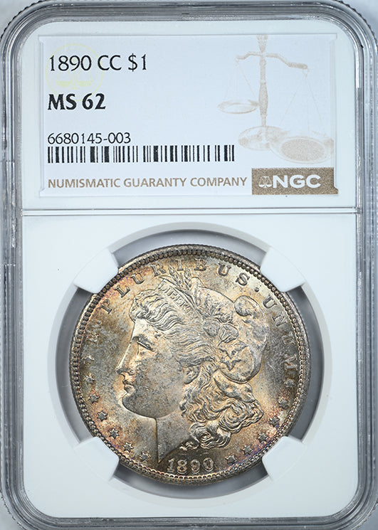 1890-CC Morgan Dollar $1 NGC MS62