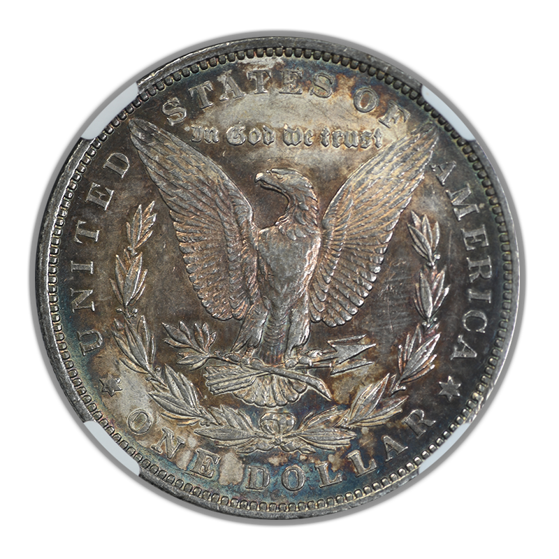 1878 7TF Morgan Dollar $1 NGC AU53 - Reverse of 1879 - TONED!