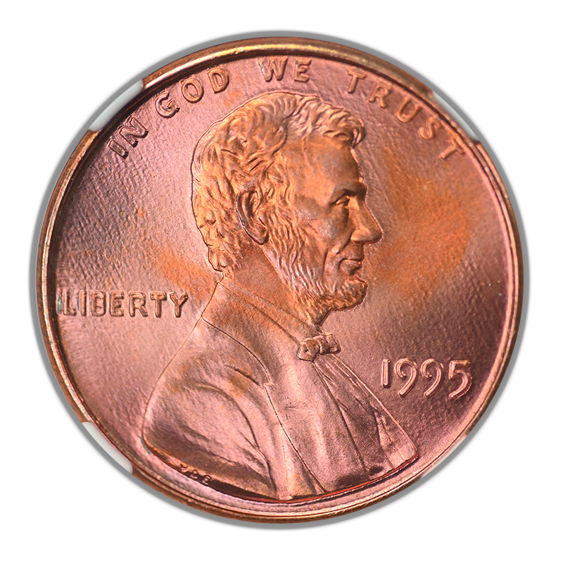 1995 Doubled Die Obverse Lincoln Memorial Cent 1C NGC MS68+RD DDO