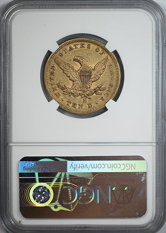 1854-S Liberty Head Gold Eagle $10 NGC AU53