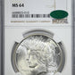 1923-S Peace Dollar $1 NGC MS64 CAC