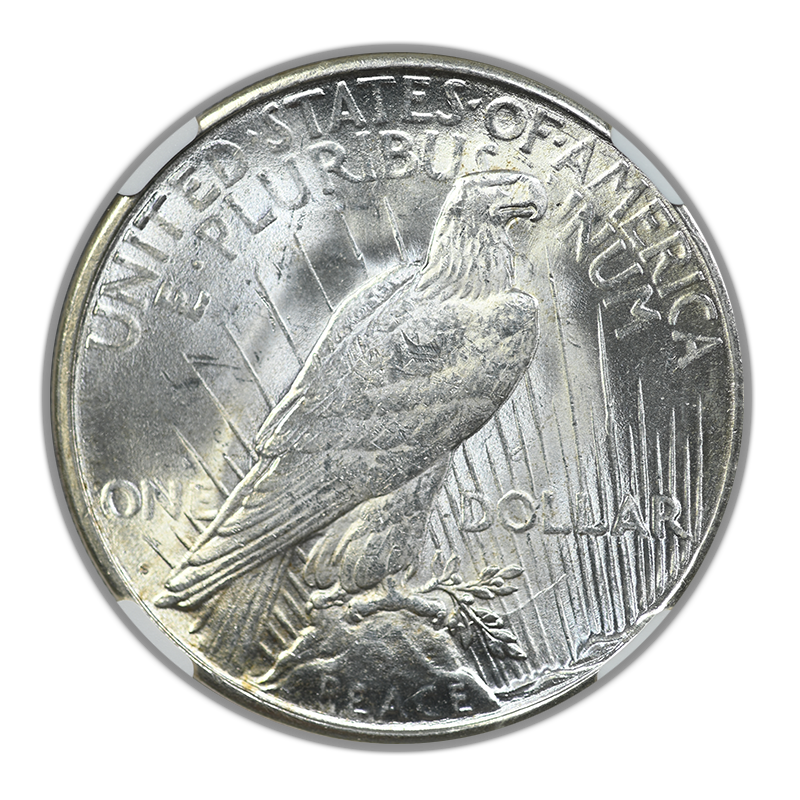 1923-S Peace Dollar $1 NGC MS64 CAC
