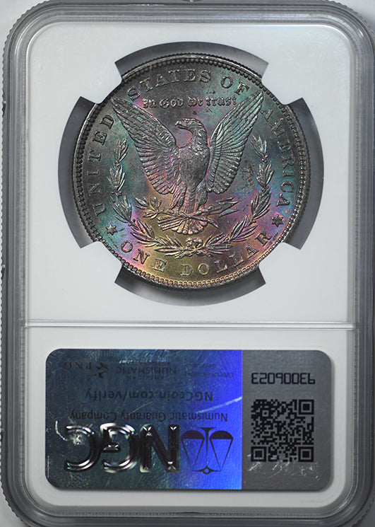 1885 Morgan Dollar $1 NGC MS62 - REVERSE TONING! Reverse Slab