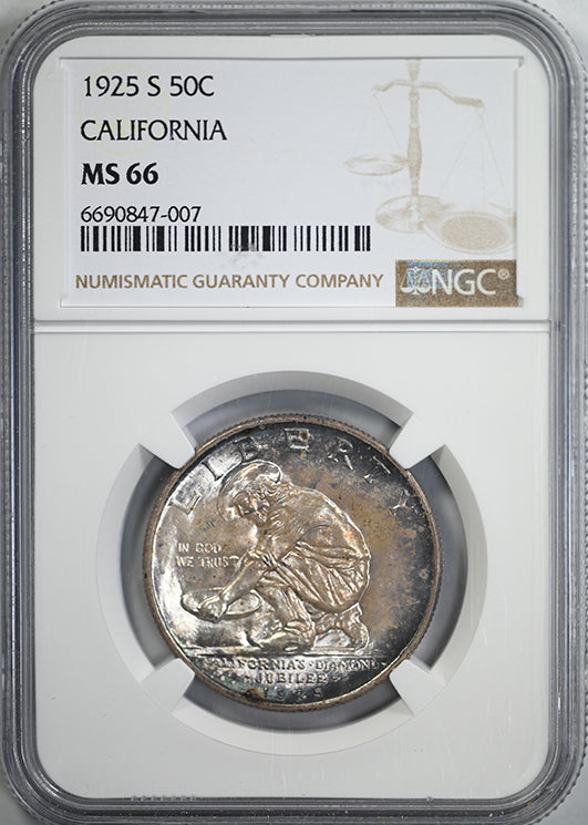 1925-S California Jubilee Classic Commemorative Half Dollar 50C NGC MS66
