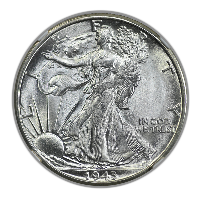 1943-S Walking Liberty Half Dollar 50C NGC MS67