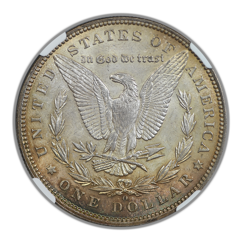 1896-O Morgan Dollar $1 NGC MS61 Reverse