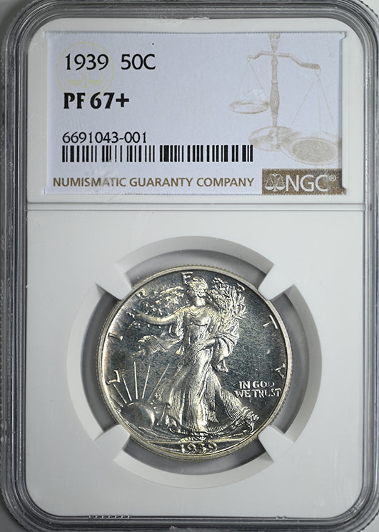 1939 Proof Walking Liberty Half Dollar 50C NGC PF67+