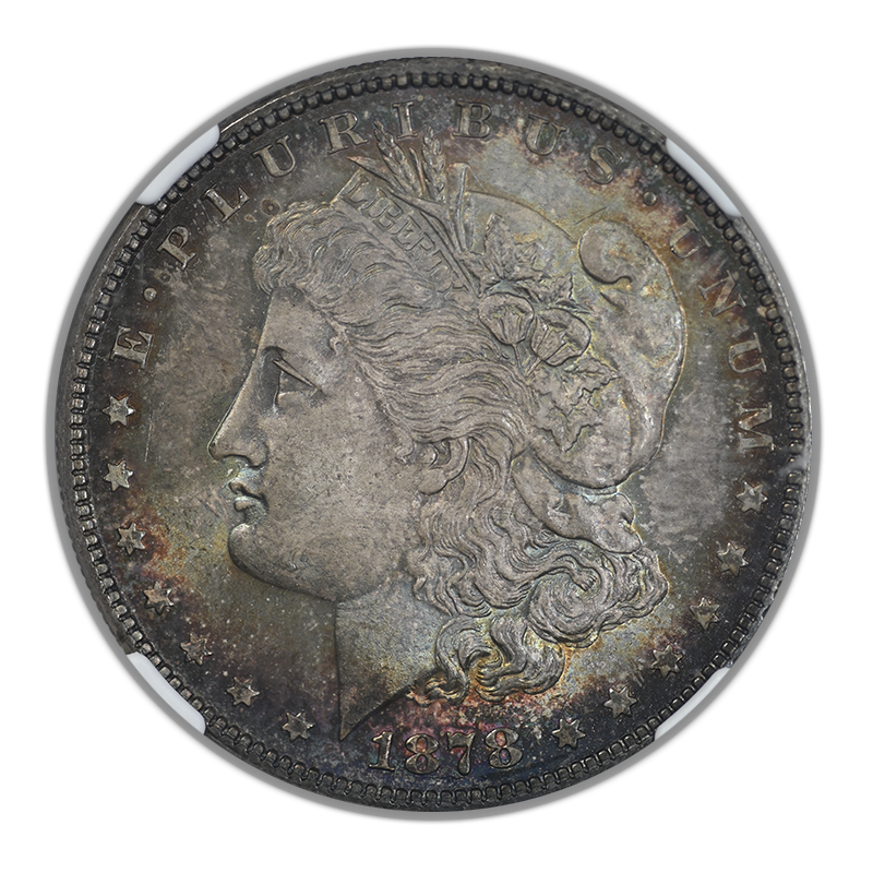 1878 7TF Reverse of 78 Morgan Dollar $1 NGC MS66