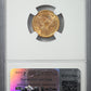 1907 Liberty Head Gold Quarter Eagle $2.50 NGC MS66 - TONED! Reverse Slab