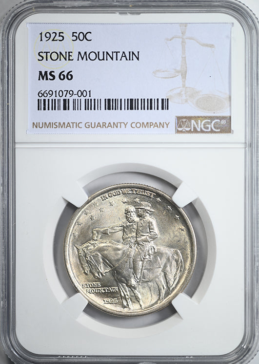 1925 Stone Mountain Classic Commemorative Half Dollar 50C NGC MS66